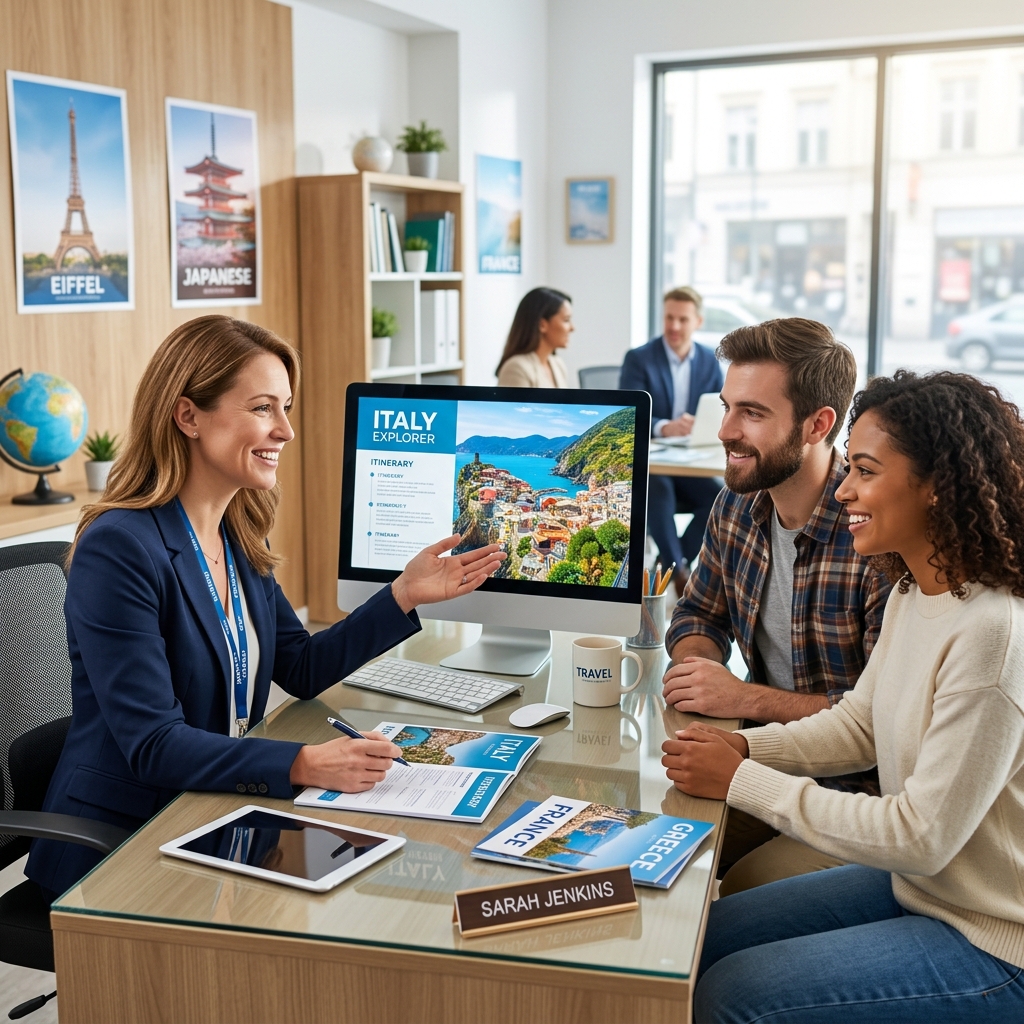 Friendly travel agent providing human support